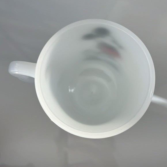 Vintage Mickey & Minnie Pedestal Milk Glass Coffee Mugs Set Pair - Picture 4 of 13